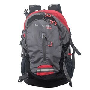 Silversea Expeditions Backpack Gray Red Hiking Outdoor Excusion Travel Gear Bag